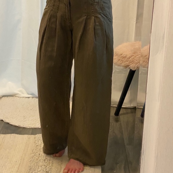 Wide leg khaki pant. Free People - Picture 5 of 9